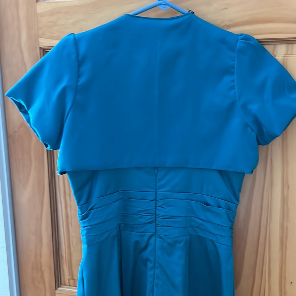 David’s bridal teal bridesmaid dress - Picture 8 of 8